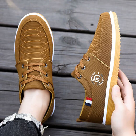 
Yushi beef tendon sole old Beijing cloth shoes for men canvas shoes for non-slip wear-resistant casual shoes breathable work men's shoes black 2069 42