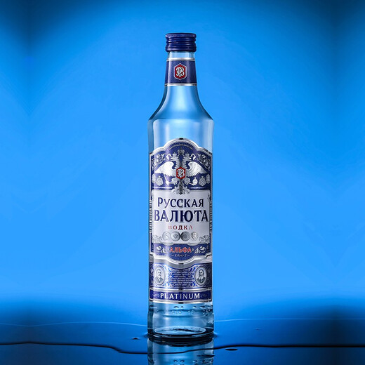 Tatspirtprom罗斯大班 伏特加俄罗斯白酒原瓶进口洋酒调酒基酒生命之水 蓝金版（40度） 500mL 1瓶 250ml