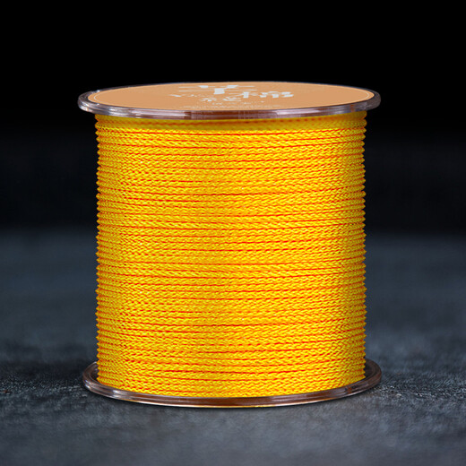 Luolan Meiwen's non-elastic bracelet string rope made of special braided jade thread and beads for Xingyue Bodhi Buddha beads, wear-resistant, gold 1.0MM, about 45 meters