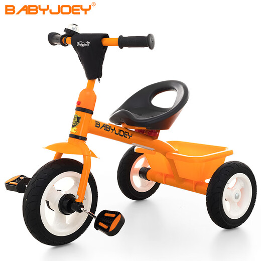 BABYJOEY children's tricycle bicycle toy stroller 2-3-5 years old gift baby bicycle lemon yellow