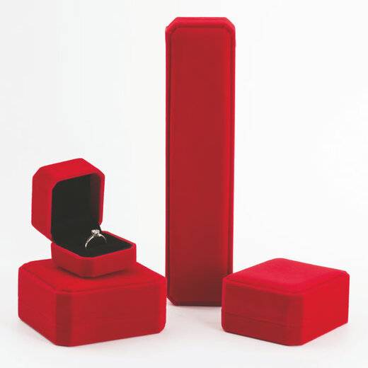 Hongying imitation moissanite diamond ring 1 carat electroplated couple ring wedding proposal birthday gift four-claw ring for girl gift box white gold one carat opening adjustable