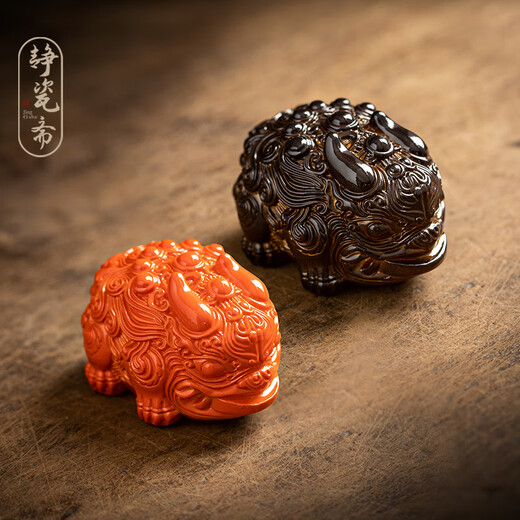 Jingcizhai Color Changing Tea Pet Little Pixiu Decoration Boutique Tea Play Small and Cute Can Be Raised to Bring Wealth and Treasures Tea Ceremony Accessories Little Pixiu Turns Black to Gold