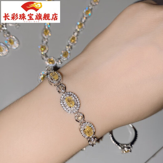 Long-color tanzanite necklace for women, sterling silver, full of diamonds, sapphire, light luxury lady's jewelry set, dinner party, flower ring, tanzanite blue