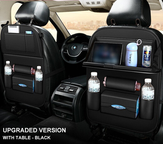 Chuangjingyi Selects Car Seat Storage Bag Car Small Table Storage Box Car Computer Desk Anti-Kick Mat Multifunctional Garbage Cayenne Orange - High Quality BMW 3 Series 320Li330li325li318li