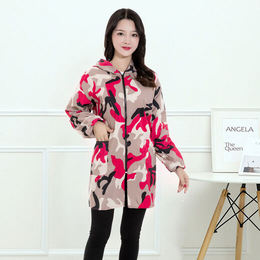 Lianfeng work wear smock for men and women, long-sleeved apron, waterproof and oil-proof kitchen household labor protection work clothes, fashionable jacket, navy blue zipper thin section 4XL (160-180Jin Jin equals 0.5kg)