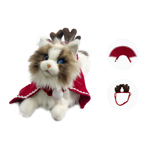 Elephant Robotics Elephant Robot Mita Cat Simulation Cat Machine de peluche Doll Enfants Girls Anniversaire Gift Smart Machine Persian Cat Persan Version reconnue