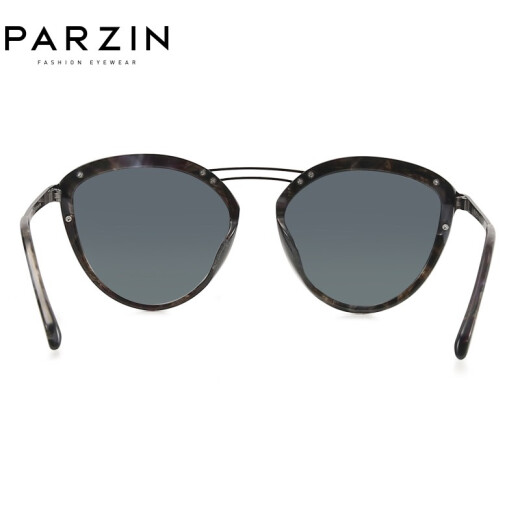 
PARZIN nylon sheet polarized sunglasses for women, fashionable sun protection metal frame driving sun protection sun protection trendy sunglasses PZ9755 gray floral black gray sheet