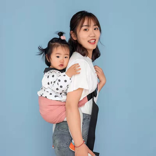 俊亲贝比婴儿背巾新生儿前抱式背带宝宝背带哺乳巾轻便横 【全新升级款】粉色