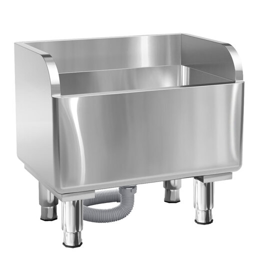 Stainless steel mop pool rectangular heightened anti-overflow mop pool mop pool household balcony wash mop sink thickened version 1000*410*550 leg height 15-17