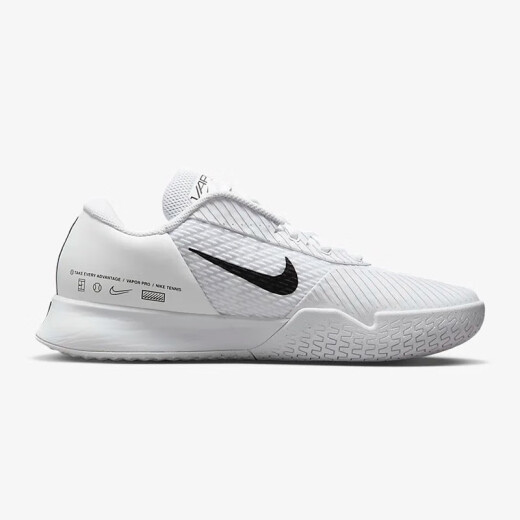 Nike Nike Court Air Zoom Vapor Pro 2 Recuperación de choque transpirable RAVENTA BLANCO HARCHO DR6191-101 Estándar 43/US9.5
