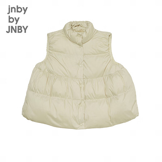 jnby by JNBY江南布衣童装秋冬女童轻薄羽绒马甲A型下摆羽绒服儿童1N9C13601 123乳白色（批次1） 160 cm