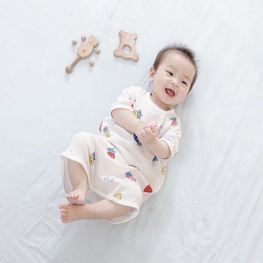 9i9婴儿睡袋夏薄纯棉纱布宝宝防踢被子新生儿童背心空调房被睡袍睡裙