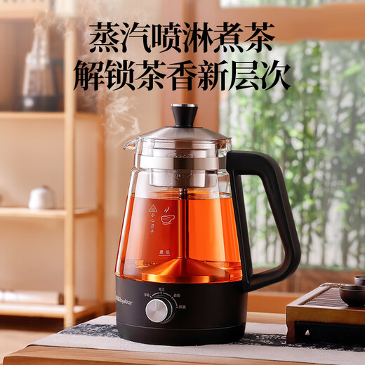 Royalstar tea kettle, health kettle, spray type kettle, kettle, electric kettle, steaming tea kettle, tea steaming kettle, tea kettle, stove, 1L 99% recommended - high-end thermal insulation model, explosion-proof kettle body
