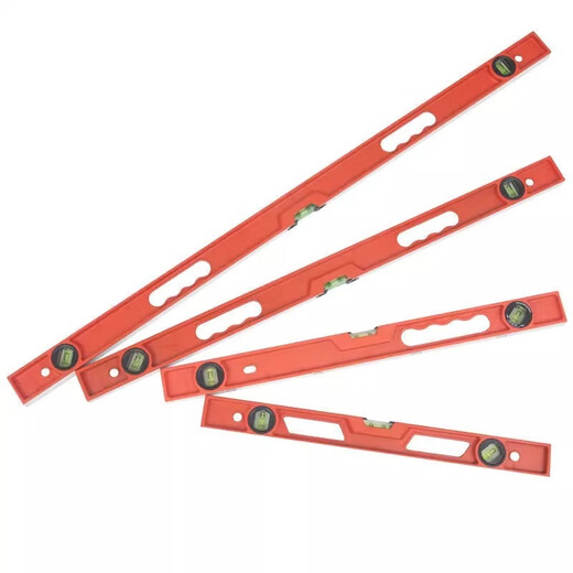 Qinkai high-precision solid cast aluminum level with magnetic fan small aluminum alloy solid anti-fall balancer tool strong magnet industrial grade solid cast aluminum 100cm strong magnet