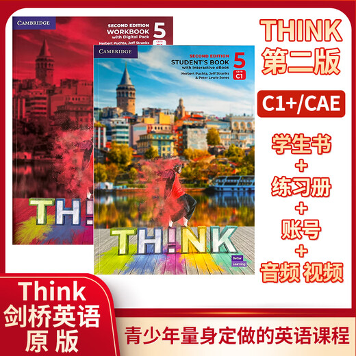 Shipping in Beijing New version of the original second version of Cambridge Middle School English Think Starter Level 12345 textbook + exercise book + online account Send audio and video test answers Genuine spot English textbooks for 12-18 years old Imported version KET PET FCE exam book Sta