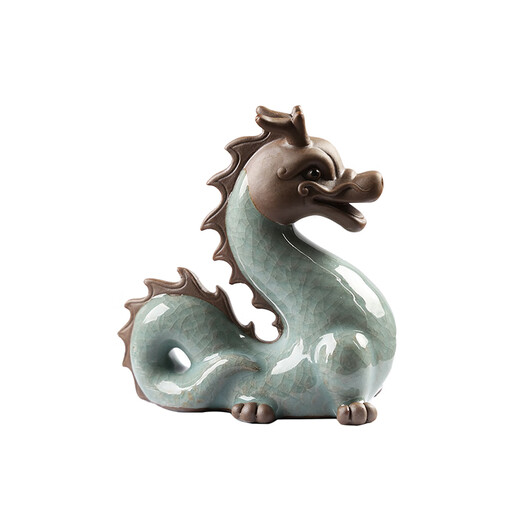 Leipin Geyao tea pet ornaments. Open the piece to raise the twelve zodiac signs. Handmade tea toy. Mini cute tea table creative ornaments. Geyao twelve zodiac tea pets - dragon.