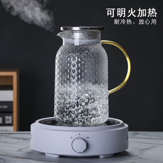 MULTIPOTENT glass set cold drink cup juice cup milk cup 2L cold kettle forest 1 pot 4 cups with bamboo tray