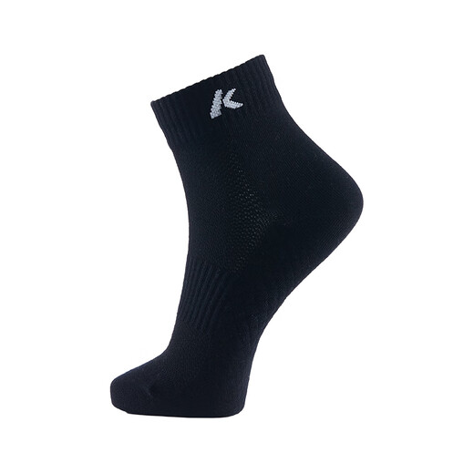 Kawasaki Les nouvelles chaussettes d'entraînement de badminton de Kawasaki sont des chaussettes de sport douces, douces pour la peau, absorbant la transpiration et respirantes, de course professionnelle et résistantes à l'usure B6344 gris*1/noir*2 3 paires