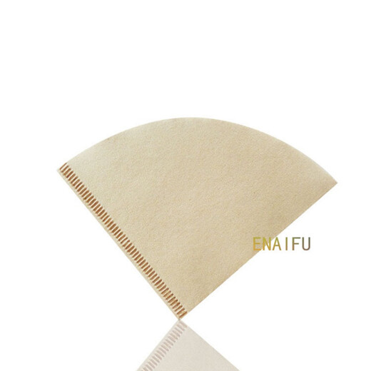 Coffee filter paper 100 pieces 102 American coffee pot hand-brewed Vietnamese cup Mocha V60 drip coffee machine filter paper 100 pieces 102 (fan-shaped 2-4 people