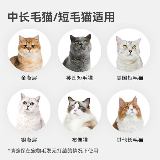 Aumuca Cat Comb Pet Cat Hair Dog Hair Comb Removes Floating Hair Artifact Cat Comb Long Hair Cat Brush Pet Supplies Starry Night Powder