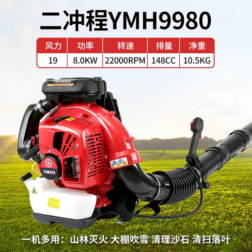 Engine snow blower, high-power gasoline hair dryer, backpack wind fire extinguisher, fallen leaf cleaning greenhouse, imported engine - mixed oil - YMH9980