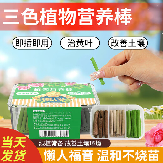 Dewoduo plant nutrition bar universal 30-pack gardening green plant flower fertilizer vegetable slow-release fertilizer flower planting stick