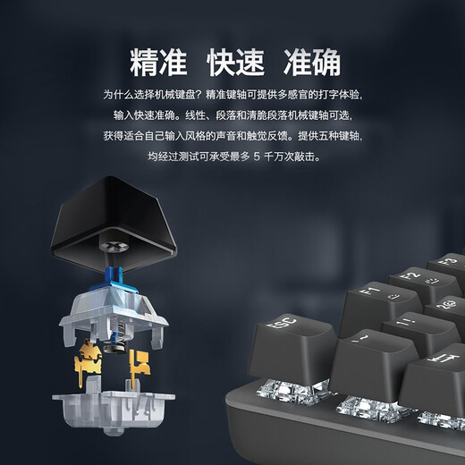 罗技（Logitech） K835机械键盘 有线游戏键盘 办公84键TTC轴 商务家用电竞键盘短款小尺寸台式机笔记本吃鸡键盘 k835红轴-蜡笔小新