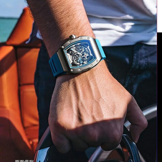 Bugatti (bonest gatti) regarder les garçons cadeaux d'anniversaire pour petit ami allemand entièrement automatique mécanique montre creux imperméable de vin luminescent baril