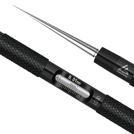 Three-quantity high-precision aperture gauge cone inner diameter gauge no parallax carbon steel plug gauge feeler gauge inner hole measurement JDV38/0.1-5*0.01mm (no parallax)