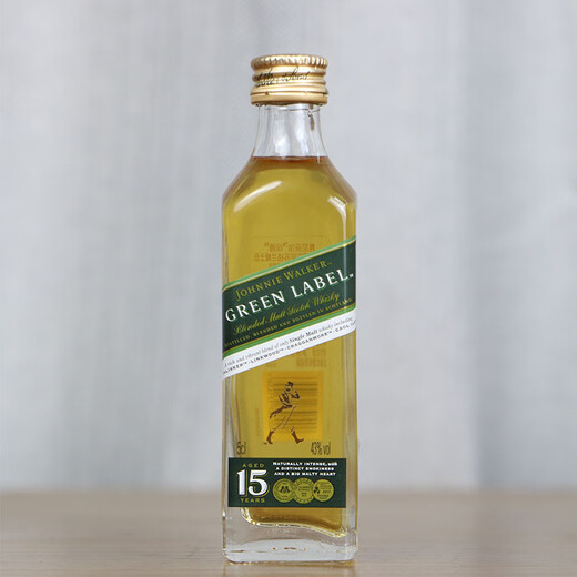 野格 洋酒 伏特加 威士忌 朗姆酒 鸡尾酒小瓶酒版酒伴便利店调酒基酒 尊尼获加绿牌15年威士忌50ml*1瓶