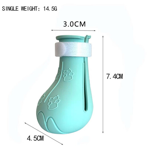 Lie Na Cat Nail Cover Flat Bottom Washing Cat Feet Gloves Anti-Claw Gloves Holding Cat Feeding Medicine Anti-Scratch Feet Gloves Cat Bathing Magical Equipment Upgraded Flat Bottom Silicone Cat Nail Cover Light Green 4 pcs