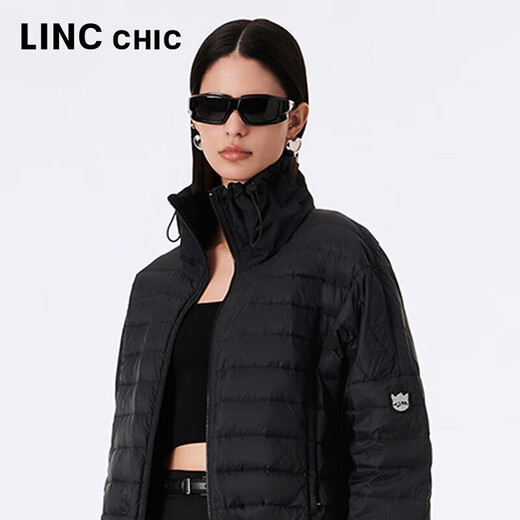 Jin Yujie Spring and Autumn Lightweight Down Jacket Women's Short Loose Stand Collar Light Warm Simple Jacket Y23301016