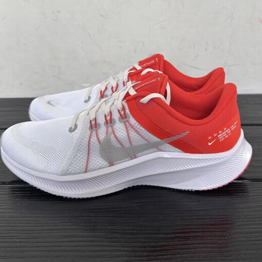 耐克（NIKE）男鞋夏季新款QUEST 5飞线透气休闲缓震耐磨轻便运动跑步鞋子 DA1105-100/白红 43