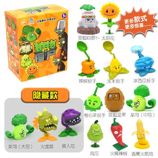 潮昇动漫公仔玩偶模型植物大战僵尸玩具盲盒 686-41【随机一盒】惊喜拆拆乐