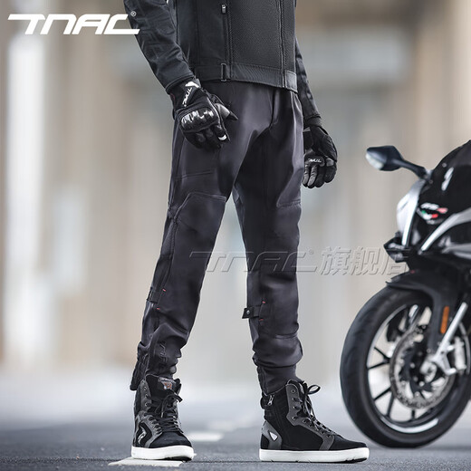 TNAC Tuochi Motorcycle Winter Cycling Clothing Composite Bat Waterproof Commuting Motorcycle Travel Anti-fall and Wear-Resistant Motorcycle Clothing Four Seasons Time and Space Gray Composite + Velvet Tianma Black Winter Warm Suit XL