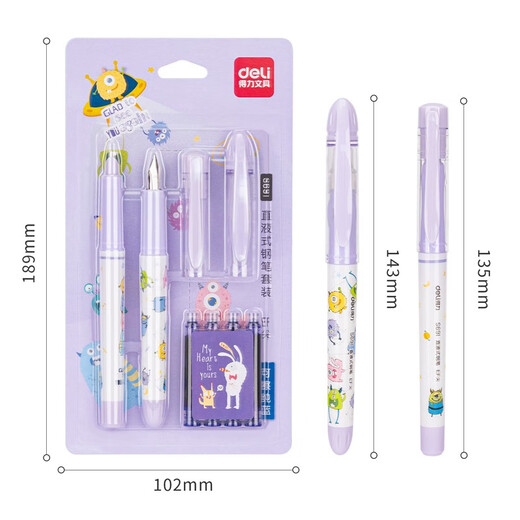Deli ef Mingjian yoshang korrekte positive Stift Signaturstiftstift -Praxis Set S691 Stift Set korrekt