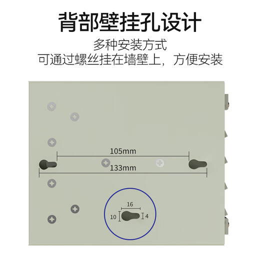 FiberHome烽火4口/8口/12口光纤终端盒壁挂式尾纤光缆熔接盒盘SC/FC/LC LC单模满配8芯-4口