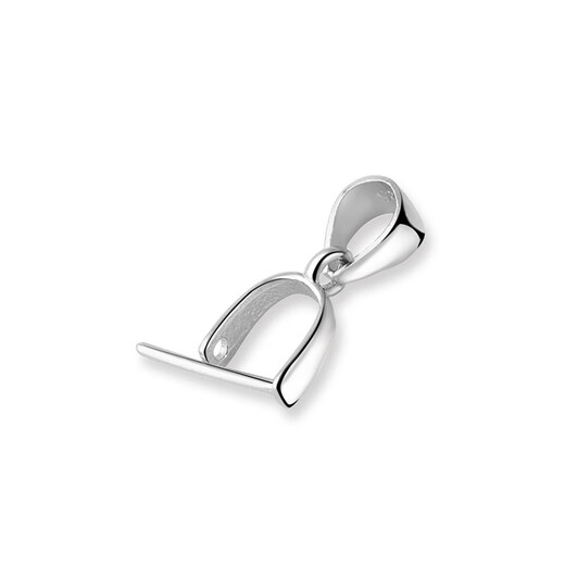 Delano Old Phoenix Gold Store 925 sterling silver pendant buckle silver buckle head diy necklace button clip buckle jade jade buckle with long pin buckle (large size)