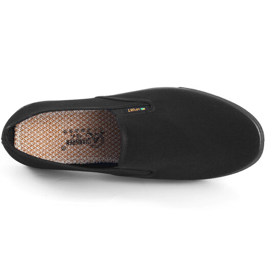 3515 Traditional cloth shoes breathable dad shoes casual rubber soft sole old Beijing cloth shoes men's work shoes black 43