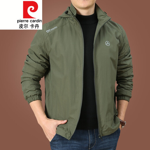 
Pier Cardin plus velvet jacket men's autumn and winter jacket men's spring and autumn large size men's clothing 2021 new autumn clothes men's autumn tops winter knitted 9898 [Gray] removable cap - plus velvet without additional price 4XL