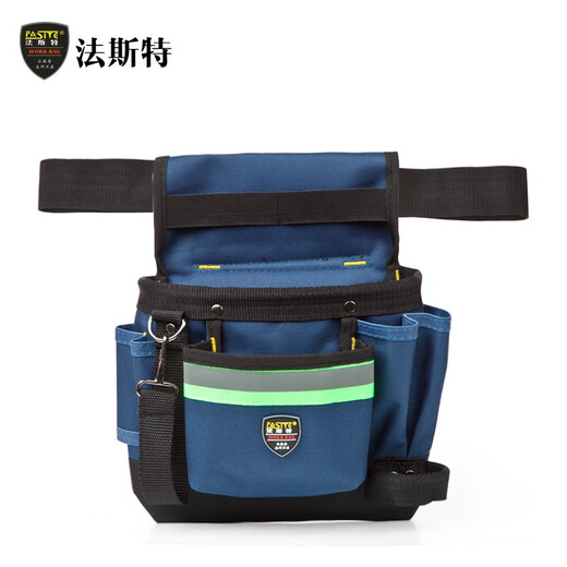 FASITE Tool Bag Belt Bag Open Electrician Belt Bag Single Hanging Electrician Repair Kit Blue
