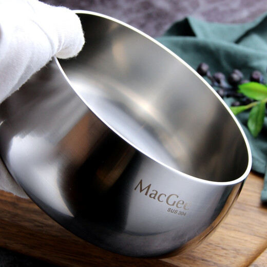 Jieyunmao cold noodle bowl stainless steel instant noodle bowl MG304 three-layer composite stainless steel bowl Fahai bowl steel bowl instant noodles 14CM bowl