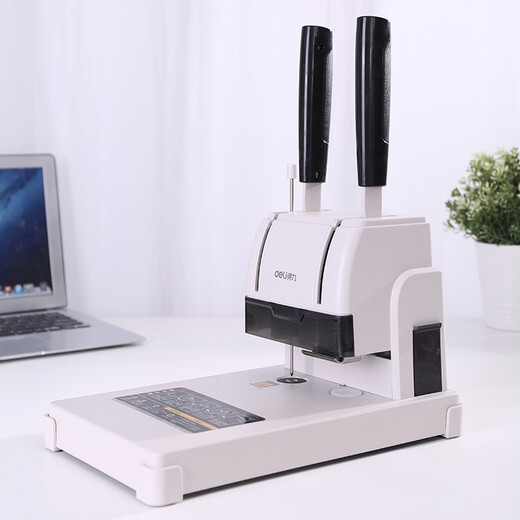 Deli -Finanzzertifikat -Bindungsmaschine Heiße Schmelzniet manuelle Loch -Stanzmaschine kann 30 mm 3888n binden (kann 30 mm binden)