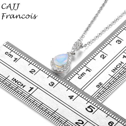 CAJJ Francois 0.40 carat opal stone pendant for women 925 silver as a gift for personal use natural colored gemstones jewelry gems opal stone pendant