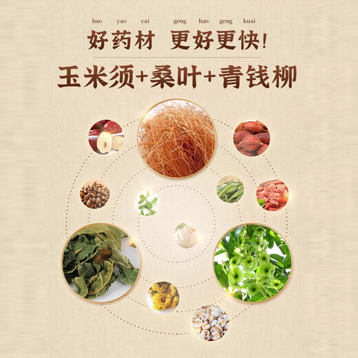 
Beijing Tongrentang Corn Scarf Mulberry Leaf Bitter Melon Tea Green Qianliu Official flagship genuine product can be matched with tea pressure reduction blood high sugar fat high tea aj 4 boxes [strengthening package]