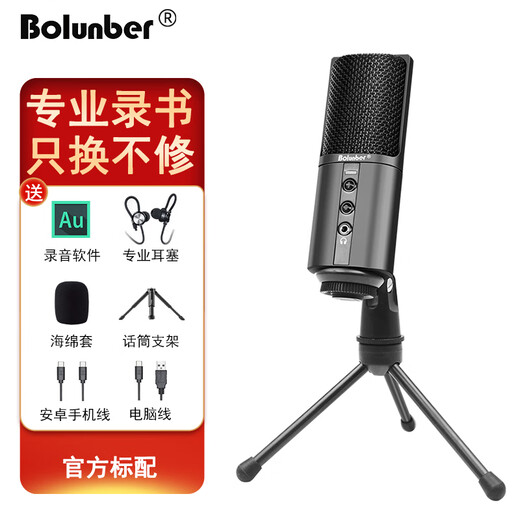 Burren Bell BL520X-USB condenser microphone audiobook special recording equipment professional novel Himalayan mobile phone microphone recitation dubbing broadcast set anchor recording studio level official standard