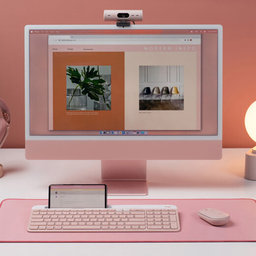 Logitech Fashion Series K580 Keyboard Bluetooth Keyboard Office Keyboard Wireless Keyboard Portable Ultra-Thin Keyboard Laptop Keyboard Tablet Keyboard Cornus Powder