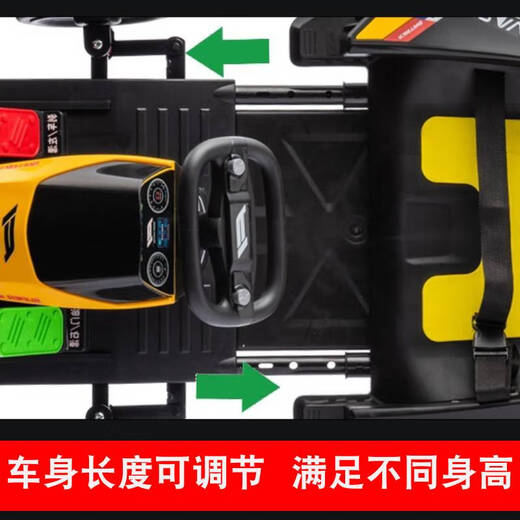 小童鞋【360可漂移】卡丁车儿童电动车可坐大人F1玩具汽车四轮遥控童车 【烤漆灰】 【360漂移】24V14+775电机+软胎