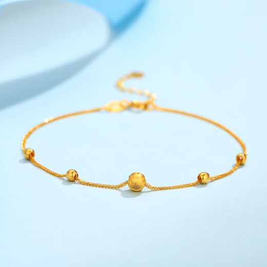 Zokai yellow 18K gold bracelet little planet cat eye sand bracelet simple birthday gift S00884