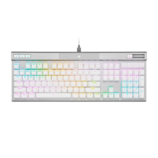 USCORSAIR K70 PRO RGB Mechanical Keyboard Gaming Keyboard Cherry Axle K70 RGB PRO White OPX Axle